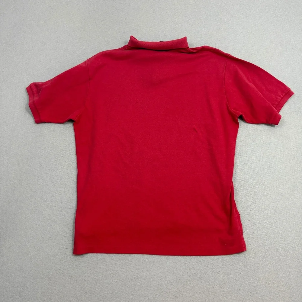 Polo Ralph Lauren Polo Shirt Mens Large Red Vintage USA Made Short Sleeve Preppy